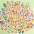 Colorful Labubu resin cartoon figurines in various pastel shades for DIY crafts - Big-Eared Monster Series Random Mix (Chance of Luminous)