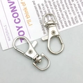 Silver metal lobster clasp keychain swivel hooks for DIY jewelry making accessories - Swivel Clasp 2 (12941)