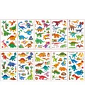 Detailed grid showing 10 unique waterproof dinosaur temporary tattoos for kids - Dinosaur B3 Series