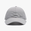 Casquette de sport gris clair respirante en tissu à séchage rapide avec motif sport - Gris clair