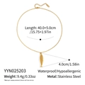 Gedetailleerde afmetingen voor gouden vissen hanger ketting van roestvrij staal - Vis Hanger Stijl (YYN025203)