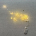 Warm white LED copper wire fairy lights with silver wire and a white battery box - Warm White LED String Light / 3 Meters 30 LEDs
