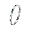 Silver Color with Green Zirconia
