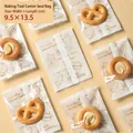 Frosted 9.5x13.5cm baking bags for cookies with hand-drawn tools and warm yellow tones - Baking Tools Pattern / 9.5*13.5cm (100 Pieces/Pack)