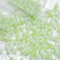 Translucent green 10mm glass beads with ice-crack texture for DIY jewelry making - 10mm / Green/White