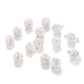 Sphères lumineuses pour collier pendentif plume avec lampes LED transparentes - Balle lumineuse / Accessoire de Médaillon d'Aromathérapie