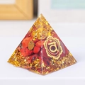 Lamina D'oro Di Diaspro Rosso Con Rune (3 Cm)