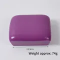 Deep purple slow rebound PU foam bread model toy, 12.5cm rectangle sensory squishy - Large Square Purple Bread