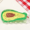 Cute avocado-shaped hair claw clip made of glossy acrylic for stylish hair styling - Avocado