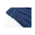 Men's dark blue fitness shorts featuring breathable mesh fabric and elastic waistband - Dark Blue (Detail 2)