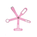 Pink star-shaped cat eye nail magnet tool with multi-functional magnetic tips and mirror - 6-in-1 Nail Art Cat Eye Magnet - Pink