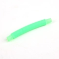Single green corrugated plastic telescopic tube toy for sensory stress relief - Green