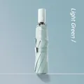 Light green portable automatic umbrella with minimalist white matte handle design - Mint Green (2006 Handle)