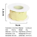 Matcha green ruffled linen ribbon for floral bouquet and cake wrapping, 2.5cm x 10 yards - 2.5cm Cardboard Roll / Matcha Green