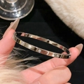 【8】silver - Ten Diamond Bangle (4mm)
