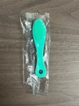Green soft silicone finger toothbrush for dogs packaged in a clear plastic bag - Single Pack/OPP Bag / Green