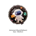 Space themed 44x44cm round astronaut balloon for boys' birthday party decoration - Astronaut Round Balloon (Model A)