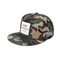Detail der Brooklyn N°86 Stickerei auf der Camouflage Baumwoll Snapback Kappe - Verstellbar / Camouflage