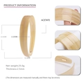 Beigefarbener 2,2cm Acetat-Haarreif mit Maßen 13,5x12cm und rutschfestem Design - 2.2cm Breit / Beige