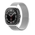 Correa magnética milanesa de acero inoxidable plata para Samsung Galaxy Watch Ultra - Universal para Watch Ultra/ Ultra2 / Plateado