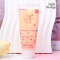 Detailed view of 50ml light orange DIY simulation cream glue with SGS certification label - Light Orange