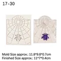 Spider web and spider silicone mold for DIY fondant cake decorating and resin craft - Style 1 Spider Web / Gray