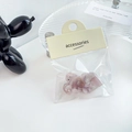 Mini pinces à cheveux cœur avec texture marbre violet clair pour filles - 2.5cm / Rose Clair