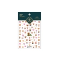 5D reliëf nagelstickers cartoon beer TS-1327 met 3D-textuur en kleurrijke hartjes - Ondeugende Beer (TS-1327)
