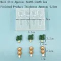 Miniature leaf and ball shaped food-grade silicone mold for DIY crafts 8x6.1cm - 9121-Mini Skewers