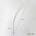 Sparkly white 90cm Christmas glitter sprig branch with sequins for holiday decor - 90cm / White