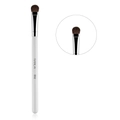 Professional E02 horse hair eyeshadow brush with white handle and dense round brush head - White Medium E02 Eyeshadow Brush