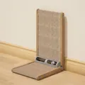 L-shaped cat scratcher with durable grey frame and sisal board for wall mounting - 3-in-1 Cat Scratcher / Gray