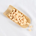 Realistic artificial peeled peanuts in a bamboo shovel container for food photography decor - Raw Peanuts (500g)