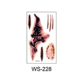 Waterproof Halloween temporary tattoo sticker WS-228 with horror wounds and spider - Cut Bruise (WS228)