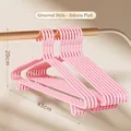 Non-slip plastic hanger in cherry blossom pink with 43cm width and anti-shoulder bump design - 43cm Hook Style / Sakura Fall Pink