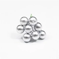 Artificial silver berry clusters for DIY Christmas wreath making and gift decoration - Approx. 100Pcs/Bag / Silver Acacia Berry 15mm