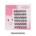 Self-adhesive bird-style false eyelashes set with 6 rows of reusable black lashes - Glue-Free Bird Style
