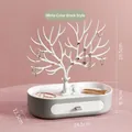 Organizzatore per gioielli a corna di cervo con base a cassetto bianco e grigio - Set di Colori a Contrasto / Bianco / Grigio