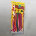 Colorful long twisting balloons kit in retail package for professional balloon modeling - 1.5g Matte Long Mixed 100 Pcs/Pack / Matte Mixed Colors