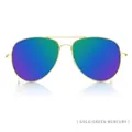 Gold Frame Green Mirror Lens