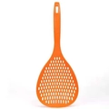 Scolapasta da cucina in plastica arancione resistente al calore con foro per appendere - Arancione