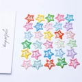 Barrettes à cheveux étoiles colorées, lot de 25 avec motifs à pois pour jeunes filles - Contact personnalisé CS