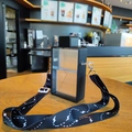 Rectangle matte black plastic water bottle with adjustable lightning pattern strap - 450ml / China Black