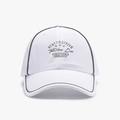 White baseball cap with grey piping and Stay Positive embroidery for a stylish look - Adjustable / White(25A347)