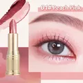 Pfirsichrosa schimmernder zweifarbiger Lidschattenstift mit goldener Reliefhülle - 01# Pfirsichrosa
