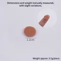 Miniature brown round faux beef patty DIY accessory, 1.2cm size for dollhouse food projects - 1.2cm Mini Beef Patty