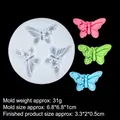 Stampo in silicone con ali di farfalla e texture floreali per lavori in resina - Modello 1-B864 / Trasparente