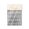 Self-adhesive purple and white butterfly nail art stickers in ultra-thin material - Purple and White Outlined Butterfly (to 1973)