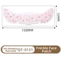 Rose gold butterfly freckle face stickers for makeup decoration, 150mm x 52mm sheet - Rose Gold Stamping Freckle Face Patch(QT-0131)