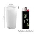 Translucent silicone mold for DIY lighter case compatible with Bic J6 8.4cm height - Compatible with J6 Model / White Semi-Transparent